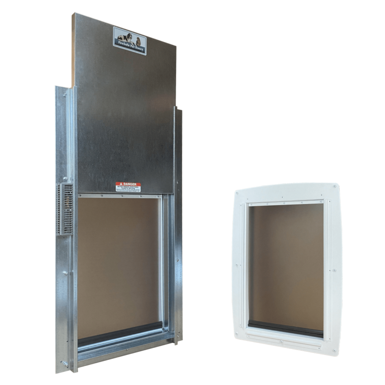 Small Wall Mounted FireRated Pet Door FireSafePetDoors